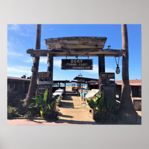 Dory Fishing Fleet, Newport Beach, California Poster