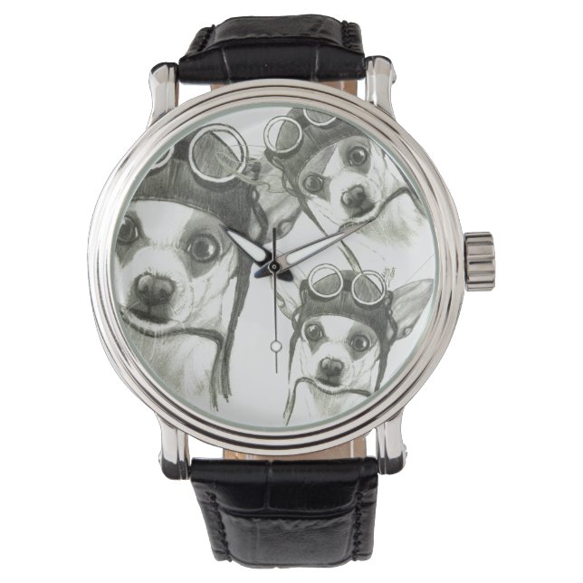 Dory the ChiWee(Tiny Chihuahua) by Carol Zeock Watch (Front)