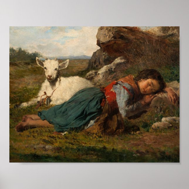 Dos amigos (1866) by Joaquin Agrasot y Juan Poster (Front)