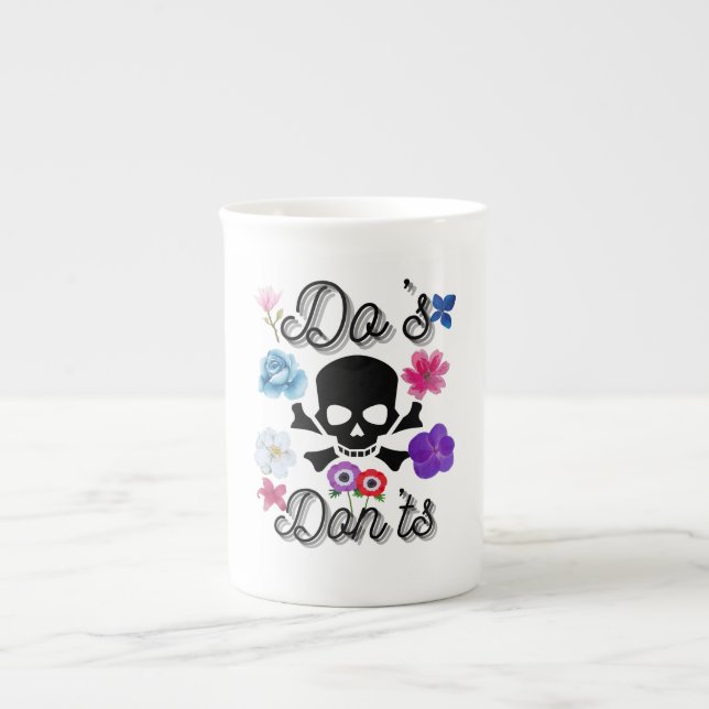 Do's and Don'ts Bone China Mug (Front)