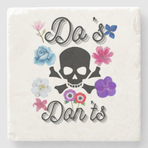 Do's and Don'ts Stone Coaster