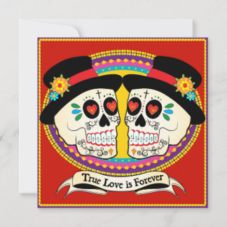 Dos Novios (2 Grooms) Square Invitation