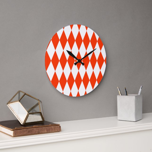 Dos rombos large clock (Office)