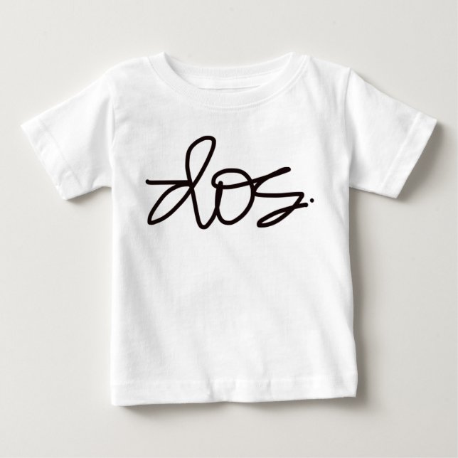 Dos. Second birthday tee. Baby T-Shirt (Front)