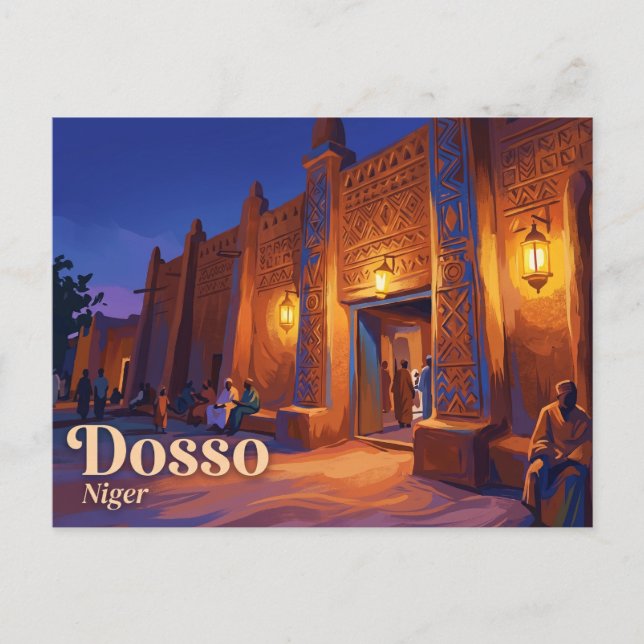 Dosso Palace Niger Postcard (Front)