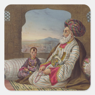 Dost Mahommed (1793-1863) King of Caubul and his Y Square Sticker