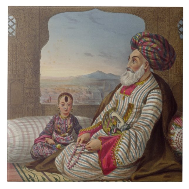 Dost Mahommed (1793-1863) King of Caubul and his Y Tile (Front)