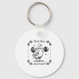 Dost Thou Even Hoist_ Funny Mediaeval Gym Workout Key Ring