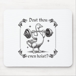 Dost Thou Even Hoist_ Funny Mediaeval Gym Workout  Mouse Mat