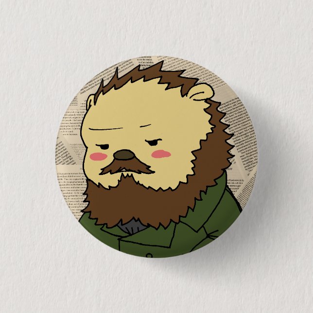 Dostoevsky cameo button (Front)