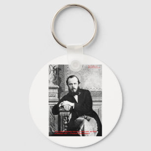 Dostoevsky "God Intended" Love Quote Gifts & Cards Key Ring