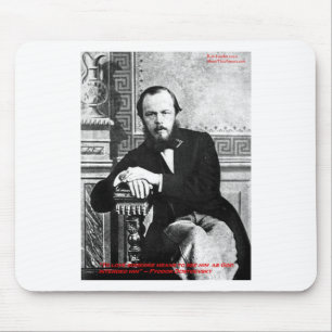 Dostoevsky "God Intended" Love Quote Gifts & Cards Mouse Mat