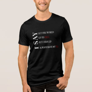 Dostoevsky Underground Quote Aesthetic Typography Tri-Blend Shirt