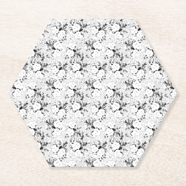 Dot, Black Cow Paper Coaster (Front)