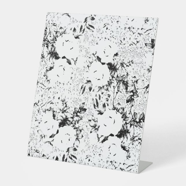 Dot, Black Cow Pedestal Sign (Front)