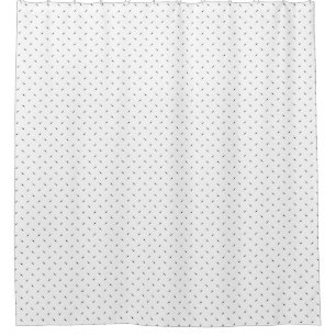 Dot, Black Shower Curtain