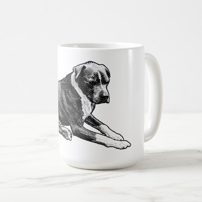 Dot Calm, Morning Ease Coffee Mug (Front Right)