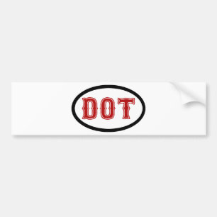 DOT City Bumper Sticker