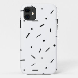 Dot, Dark Grey, Charcoal iPhone 11 Case
