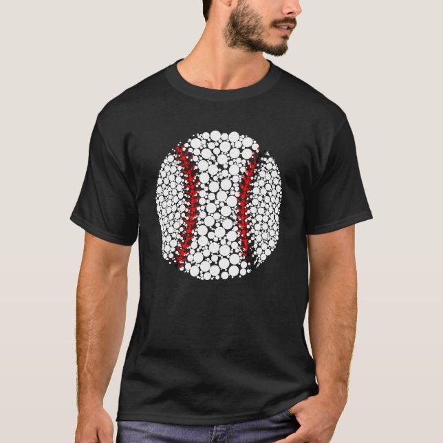 Dot Day Baseball Lover International Dot Day Polka T-Shirt (Front)