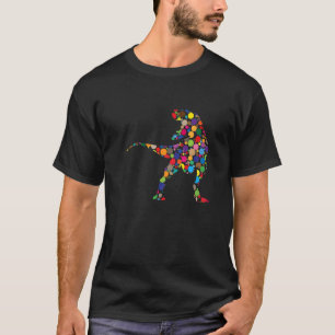Dot Day Dinosaur Colourful Trex Dinosaur polka Dot T-Shirt