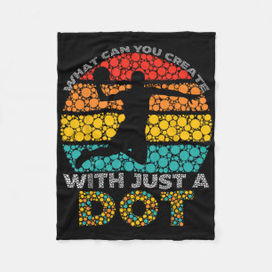 Dot Day What Can You Create With Just A Dot Funny Fleece Blanket