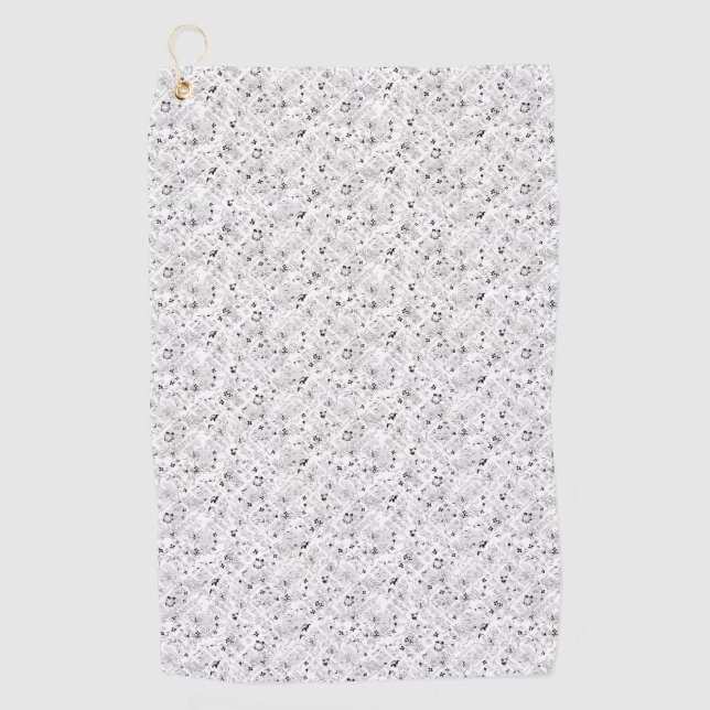 dot Design Nine Golf Towel (Front)