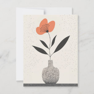 Dot Dot Flower #001 Postcard