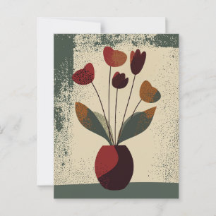 Dot Dot Flower #002 Postcard