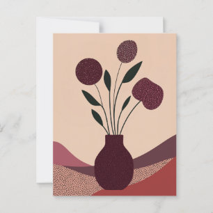 Dot Dot Flower #006 Postcard