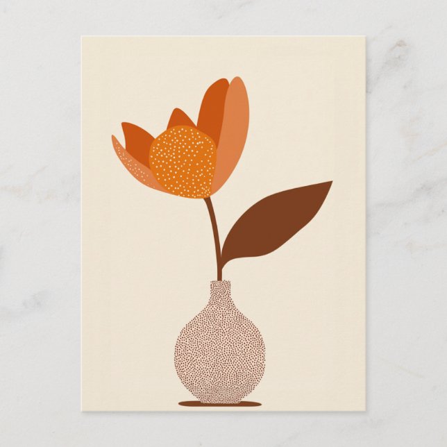 Dot Dot Flower #009 Postcard (Front)