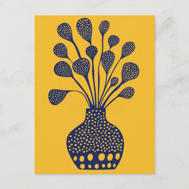 Dot Dot Flower #014 Postcard (Front)