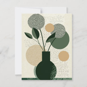 Dot Dot Flower #018 Postcard