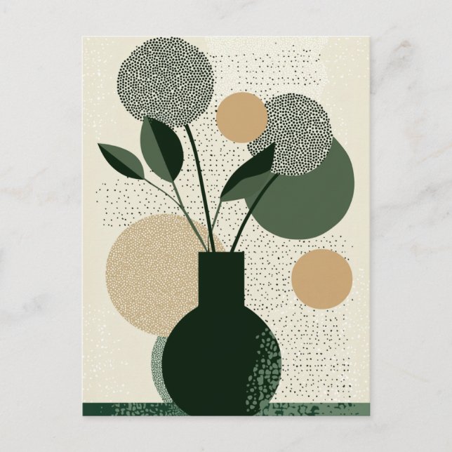 Dot Dot Flower #018 Postcard (Front)