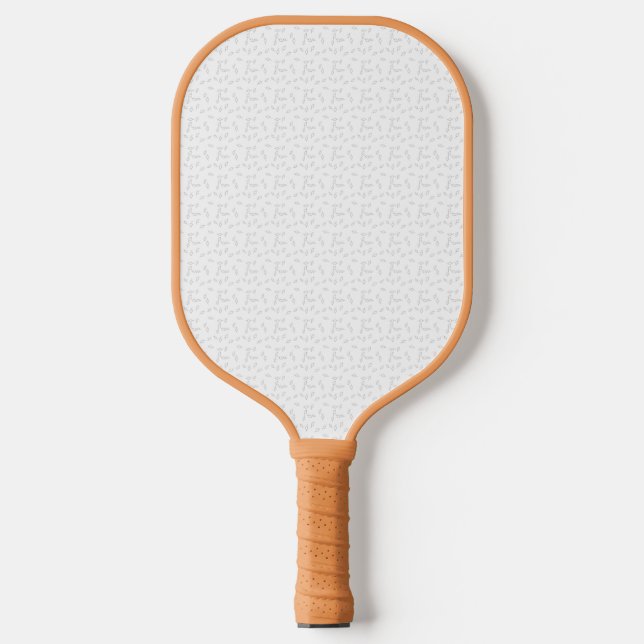 Dot, Dove Grey Pickleball Paddle (Front)