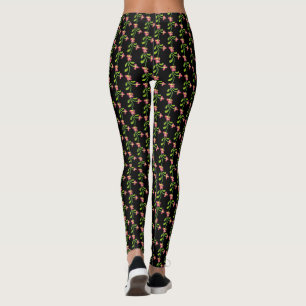 dot flowers leggings