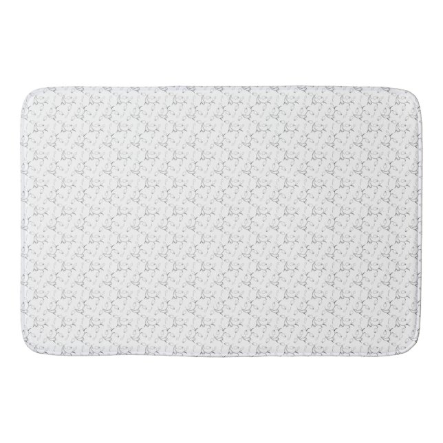 Dot, Grey Goose Bath Mat (Front)