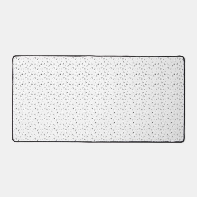 Dot, Grey Nickel Desk Mat (Front)