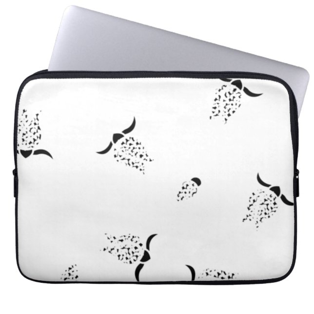 Dot, Grey Nickel Electronics Bag (Front)