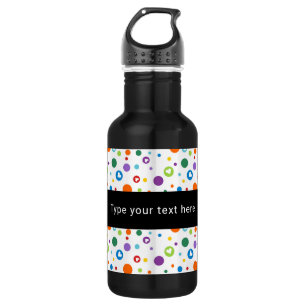 dot heart Rainbow Colours    Cute Back to School 532 Ml Water Bottle