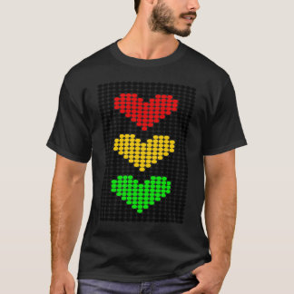 Dot Heart Stoplight Traffic Signal Stop Caution Go T-Shirt