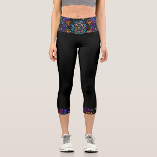 Dot Mandala Capri Leggings