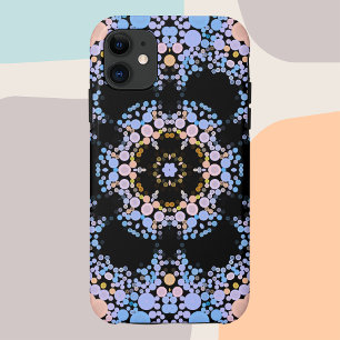 Dot Mandala Flower Blue and Yellow iPhone 11 Case
