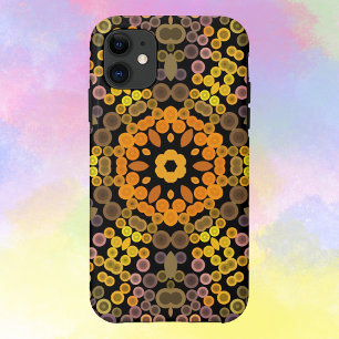 Dot Mandala Flower Yellow and Purple iPhone 11 Case
