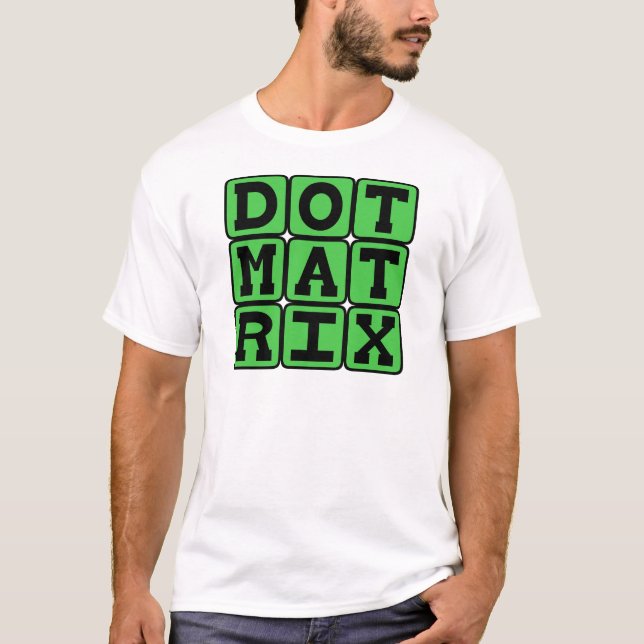 Dot Matrix, Patterned Array T-Shirt (Front)