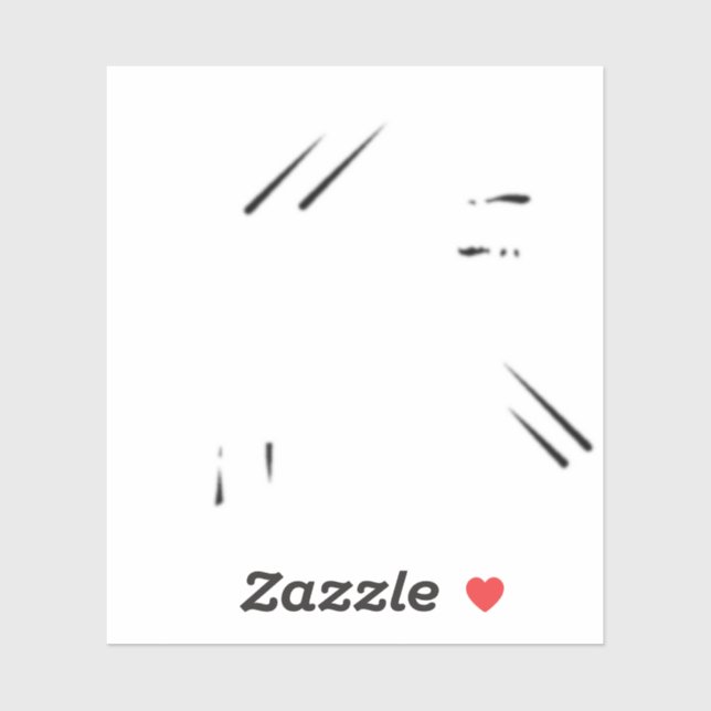 Dot, Milk White, Romance Custom-Cut Vinyl Sticker (Sheet)