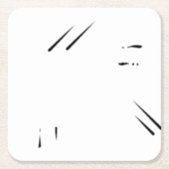 Dot, Milk White, Romance Paper Coaster (Front)