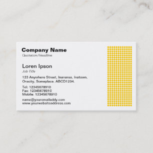 Dot Motif - Amber Business Card