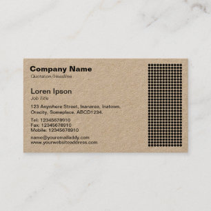 Dot Motif (Platnum) Business Card