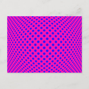 Dot Optical Illusion Postcard